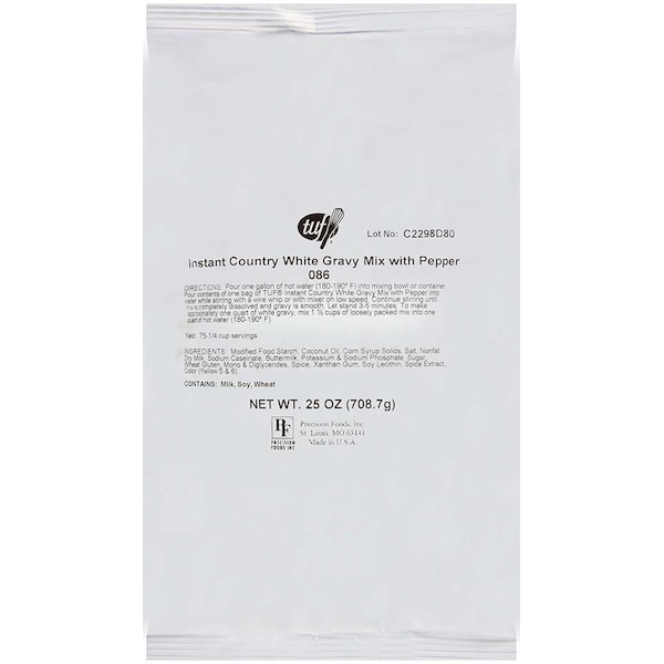 Foothill Farms White Country Style With Pepper Gravy Mix 25 oz., PK8 086T-T0700 - main